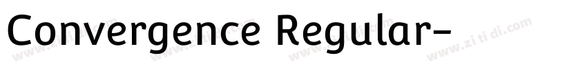 Convergence Regular字体转换